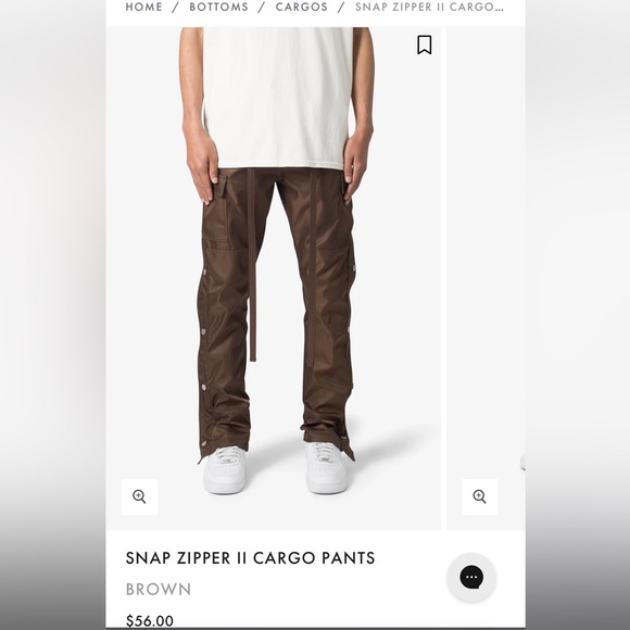 MNML SNAP ZIPPER II CARGO PANTS SZ 36 - Picture 3 of 10